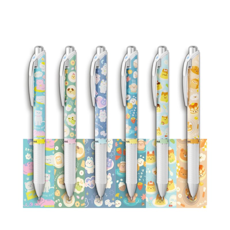 Pentel EnerGel BLN75 Kawaii, bleu, 0,25 mm, lot de 72