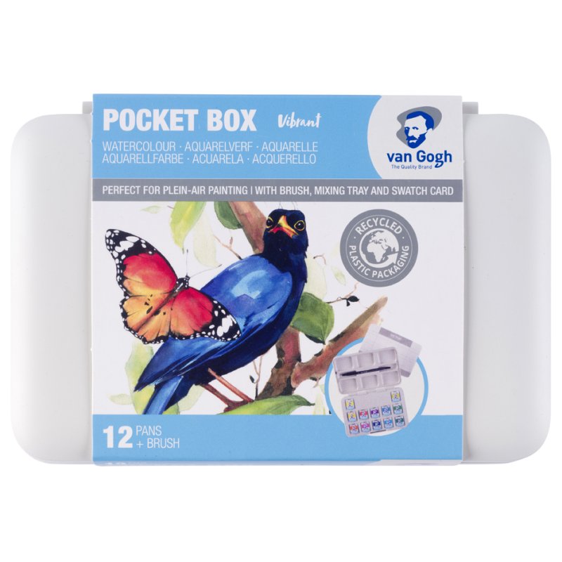Royal Talens Van Gogh aquarelverfset, 12 kleuren, gesorteerde kleuren