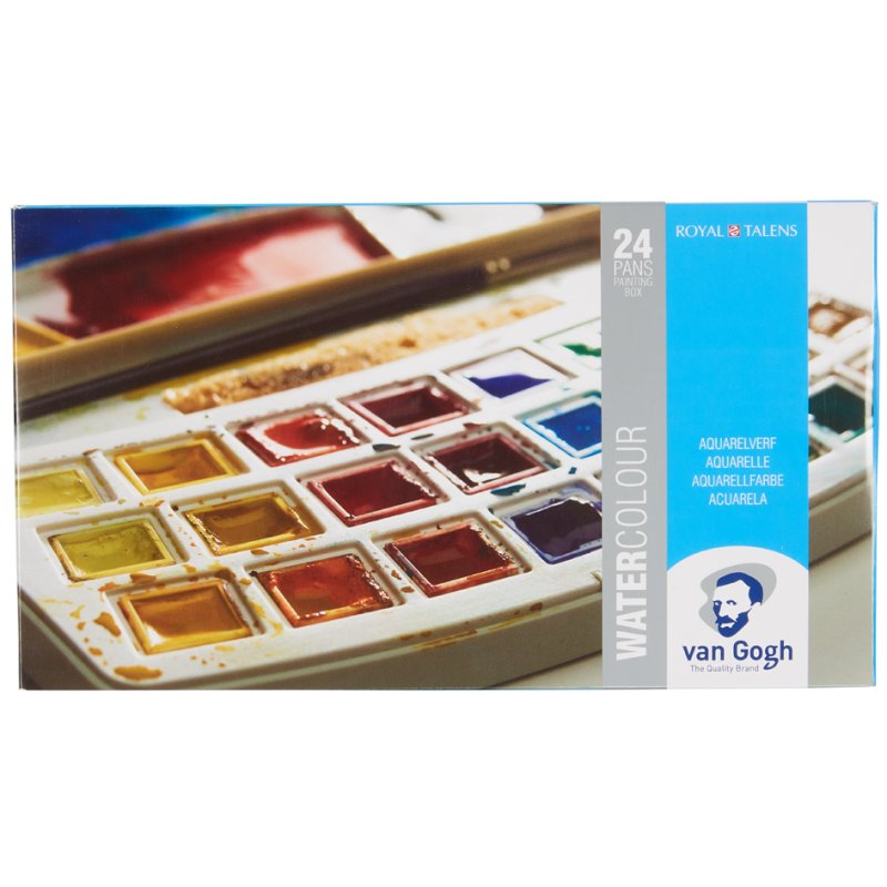 Royal Talens Van Gogh aquarelverfset, 24 kleuren, gesorteerde kleuren