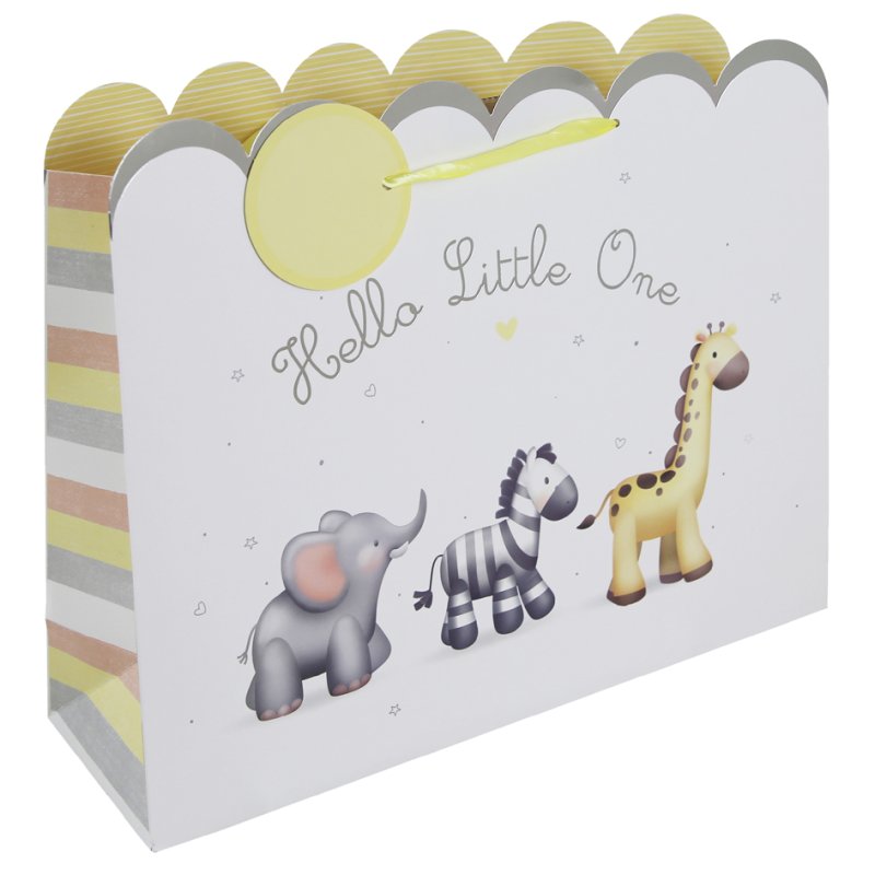Clairefontaine gift wrap Baby large, 373×118×275 mm, yellow satin ribbon