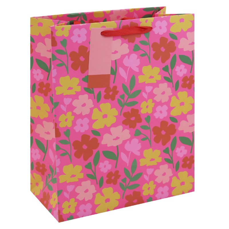 Clairefontaine gift bag Floral, medium, 265×140×330 mm