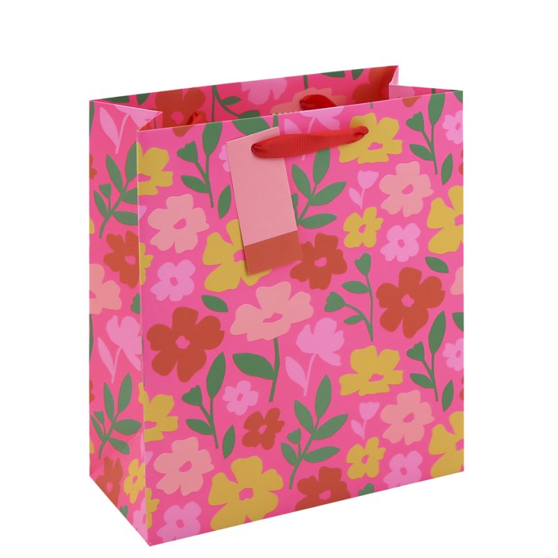 Clairefontaine gift bag Floral, medium, 265×140×330 mm