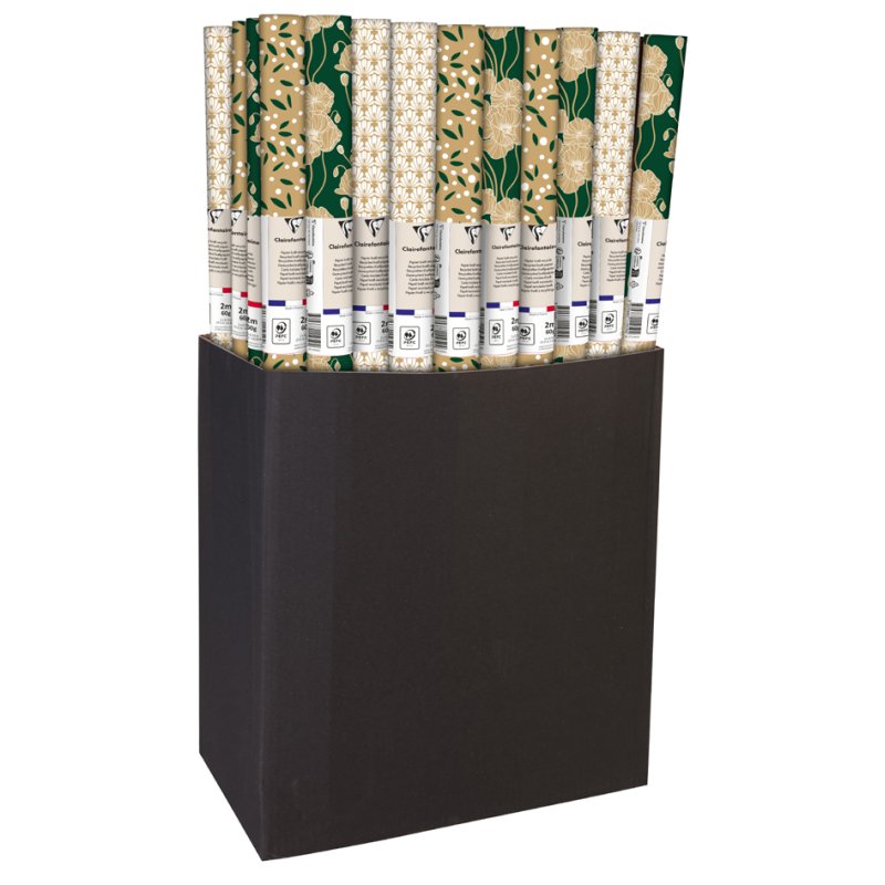 Clairefontaine gift wrap Blumenmuster, 700×2000 mm, 60 rolls