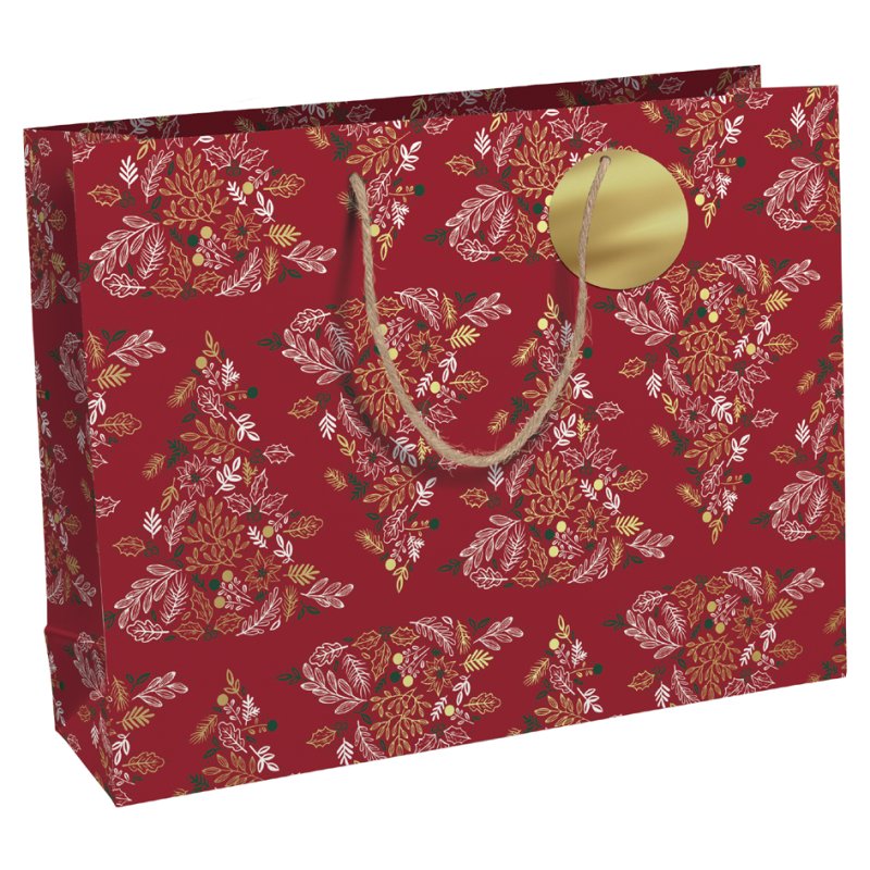 Clairefontaine gift bag Red Forest, medium, 265×140×330 mm