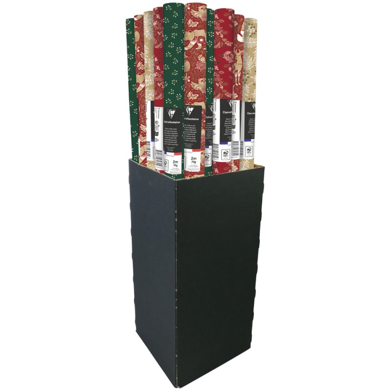 Clairefontaine Christmas gift wrap Red Forest, 700×2000 mm, 30 rolls
