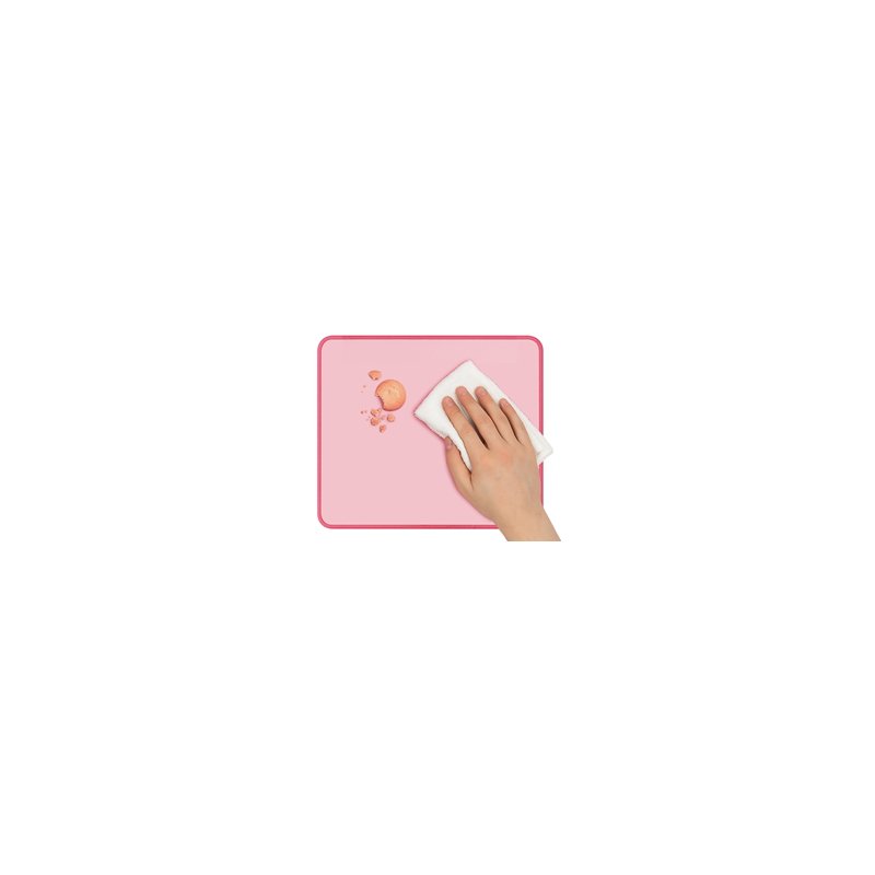 LogiLink mouse mat pink, splash-proof, 250 x 220 mm, nylon-polyester