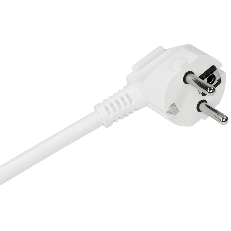 LogiLink power strip LPS206, 3-way, with switch, white, 1.4 m