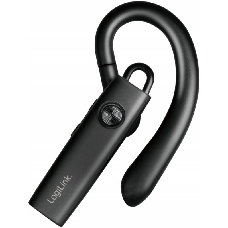 LogiLink Bluetooth headset BT 5.4 mono, black, 10 m range, 4.5 hour battery