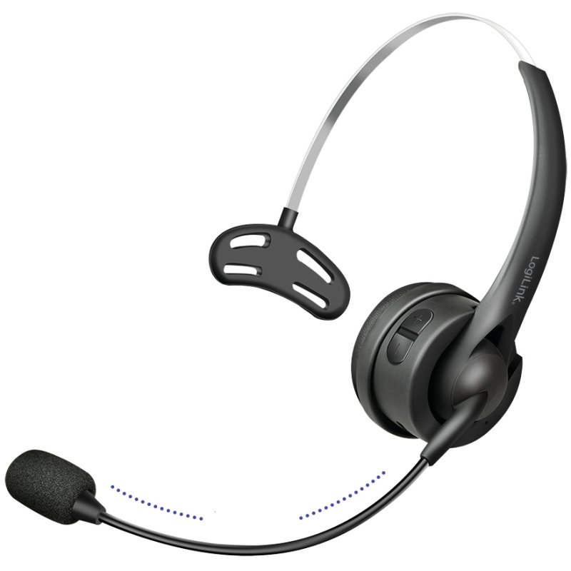 LogiLink Bluetooth headset, mono, black, 10 m range