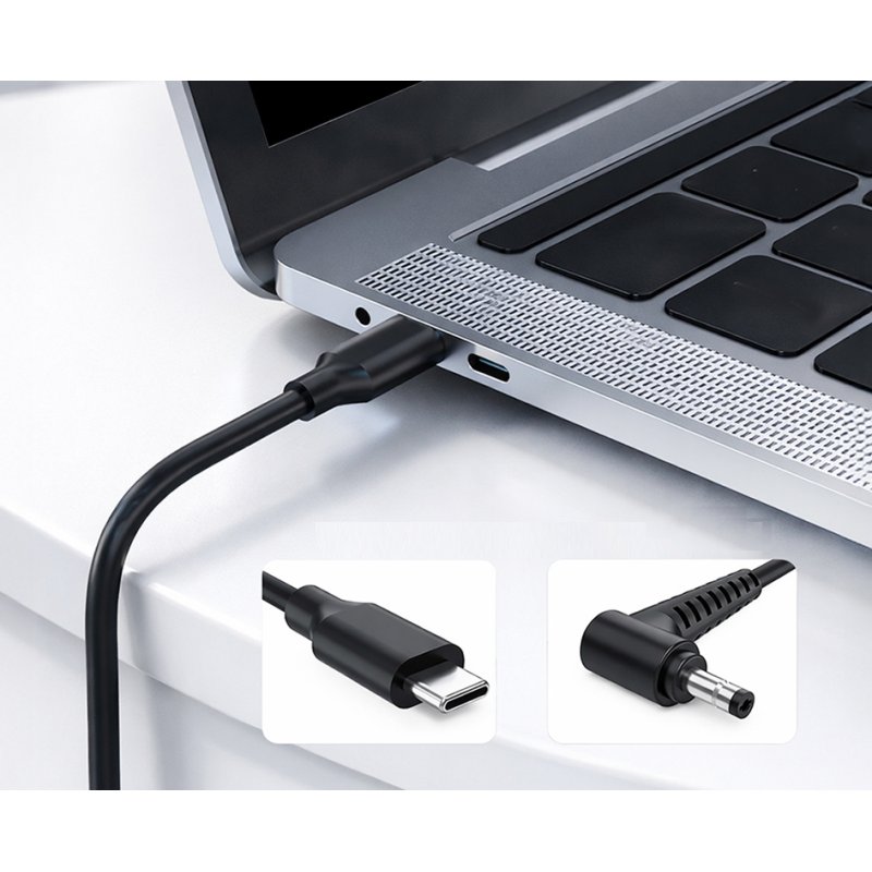 LogiLink power supply 100 W, black, USB-C cable 1.8 m, universal