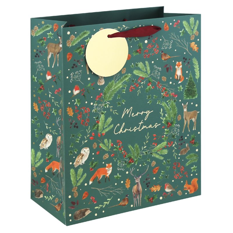 Clairefontaine Christmas gift bag Merry Christmas, medium, 265×140×330 mm