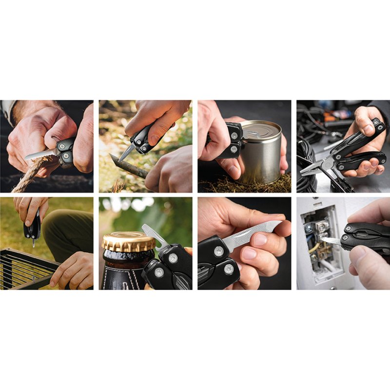 LogiLink multitool 11-in-1, black, metal, nylon pouch