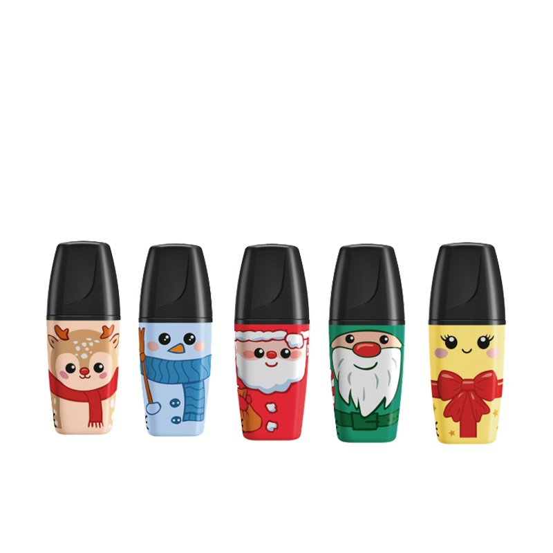 STABILO markeerstift BOSS MINI Frosty Friends, gesorteerde kleuren, 5 stuks