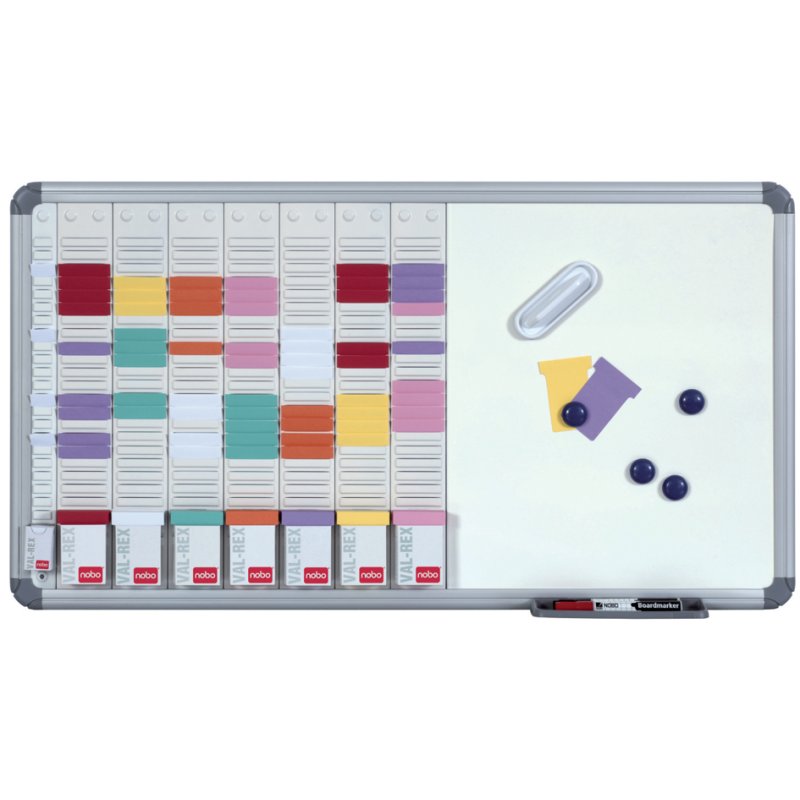 Nobo tableau magnétique planificateur hebdomadaire, blanc, 910×490 mm