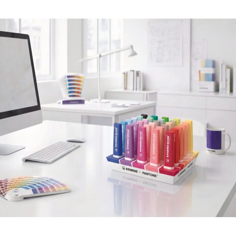 STABILO highlighter BOSS ORIGINAL Pantone, 30 pieces, assorted colours, 2.0-5.0 mm