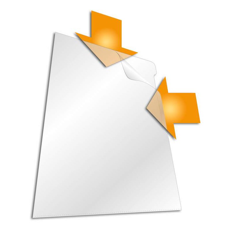 DURABLE A4 document sleeves, transparent, 100 pieces