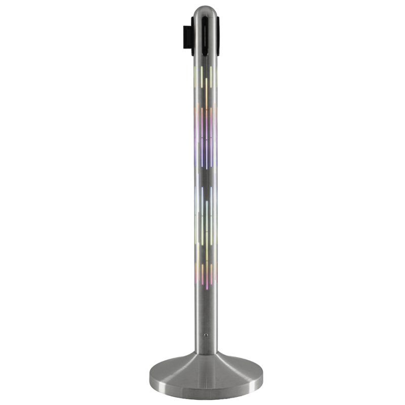 Securit LED-poteau NOVA, chrome, 875 mm, IP54, sans fil