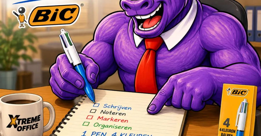 Bic 4-kleuren balpen: de nostalgische held van je bureau