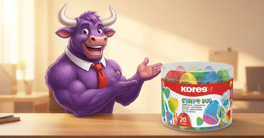 Kores Snappy Duo puntenslijper: altijd een scherp potlood!