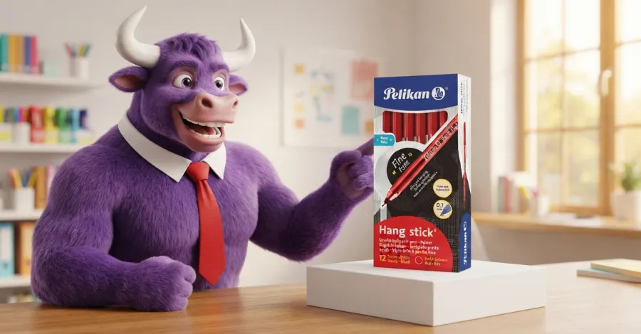 Pelikan Balpen Hang Stick 0,7 mm Rood: de stille held van je bureau