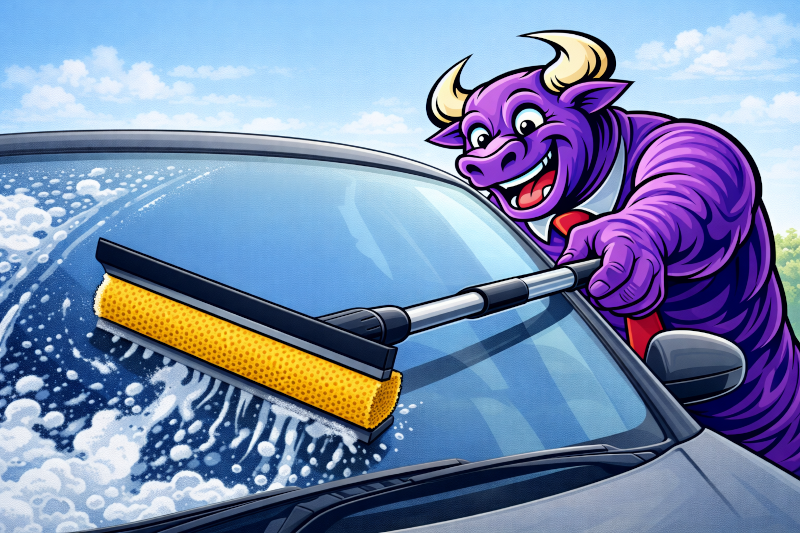 Telescopische ruitenwisser van Bradas: winter overleven voor €5,48